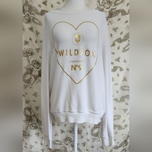 Wildfox love potion #9 heart jumper M/L